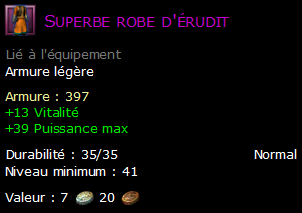 Superbe robe d'érudit