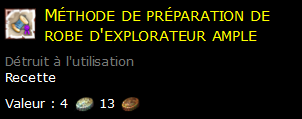 Méthode de préparation de robe d'explorateur ample