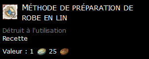 Méthode de préparation de robe en lin