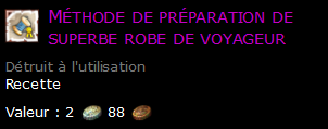 Méthode de préparation de superbe robe de voyageur