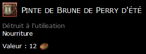 Pinte de Brune de Perry d'été