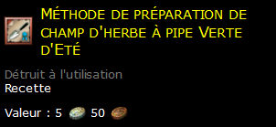 Méthode de préparation de champ d'herbe à pipe Verte d'Eté