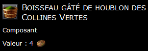 Boisseau gâté de houblon des Collines Vertes