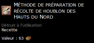 Méthode de préparation de récolte de houblon des Hauts du Nord