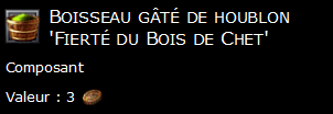 Boisseau gâté de houblon 'Fierté du Bois de Chet'