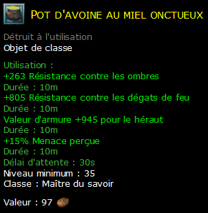 Pot d'avoine au miel onctueux