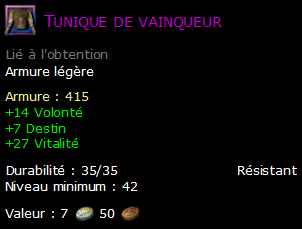 Tunique de vainqueur