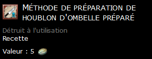 Méthode de préparation de houblon d'ombelle préparé