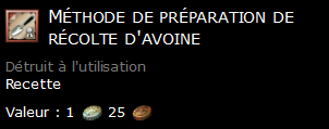 Méthode de préparation de récolte d'avoine