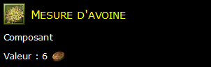 Mesure d'avoine