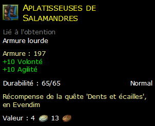 Aplatisseuses de Salamandres