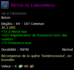 Bâton de Longrameau