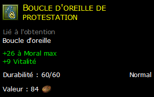 Boucle d'oreille de protestation