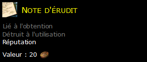 Note d'érudit