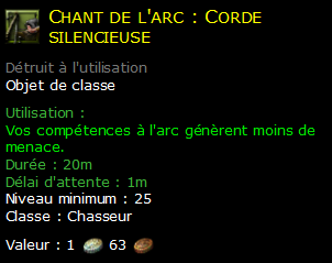 Chant de l'arc : Corde silencieuse