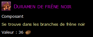 Duramen de frêne noir