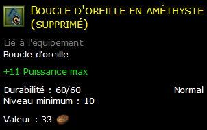 Boucle d'oreille en améthyste (supprimé)