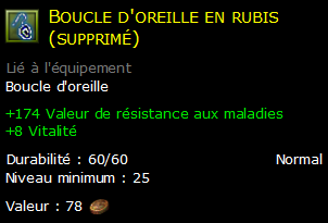 Boucle d'oreille en rubis (supprimé)