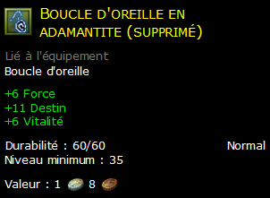 Boucle d'oreille en adamantite (supprimé)