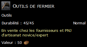 Outils de fermier