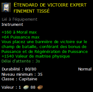 Etendard de victoire expert finement tissé