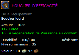 Bouclier d'efficacité