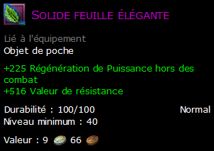 Solide feuille élégante