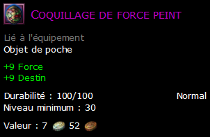 Coquillage de force peint