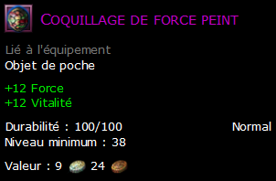 Coquillage de force peint