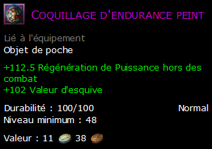 Coquillage d'endurance peint