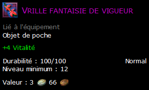 Vrille fantaisie de vigueur