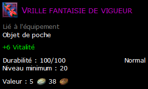 Vrille fantaisie de vigueur