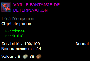 Vrille fantaisie de détermination