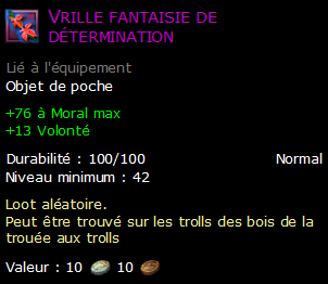 Vrille fantaisie de détermination