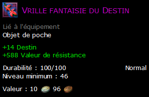 Vrille fantaisie du Destin