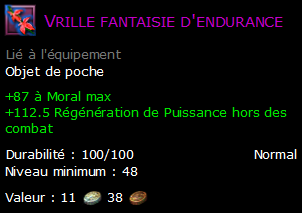 Vrille fantaisie d'endurance