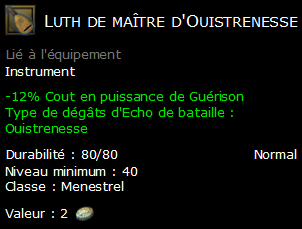 Luth de maître d'Ouistrenesse