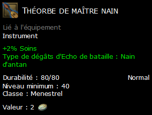 Théorbe de maître nain