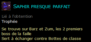 Saphir presque parfait