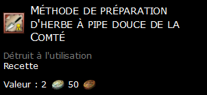 Méthode de préparation d'herbe à pipe douce de la Comté