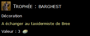 Trophée : barghest