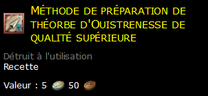 Méthode de préparation de théorbe d'Ouistrenesse de qualité supérieure