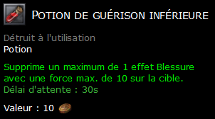 Potion de guérison inférieure