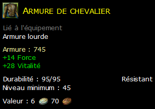 Armure de chevalier