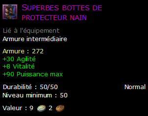 Superbes bottes de protecteur nain