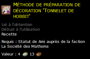 Méthode de préparation de décoration 'Tonnelet de hobbit'