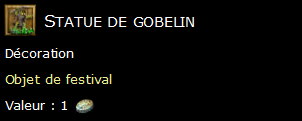 Statue de gobelin