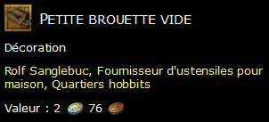 Petite brouette vide