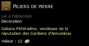 Piliers de pierre