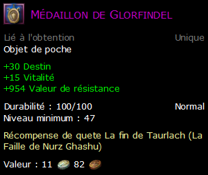 Médaillon de Glorfindel